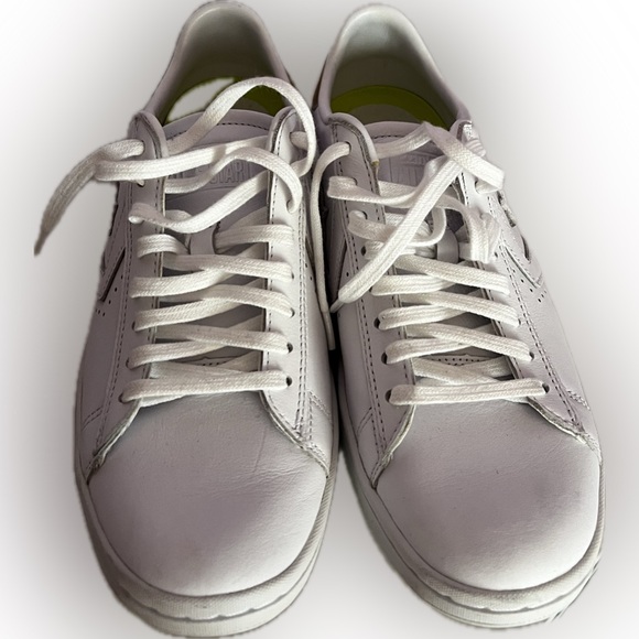 Converse Pro Leather Metallic Low Top Sneakers White and Gold Size 8 - Picture 3 of 7